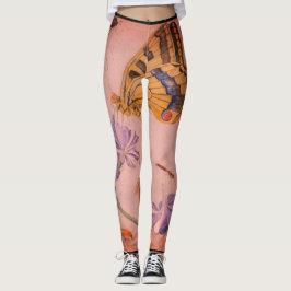 BUTTERFLIE TRYCKTA LAGER LEGGINGS