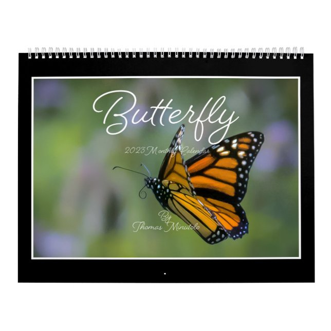 Butterflies 2023 Calendar by Tom Minutolo Kalender (Omslag)