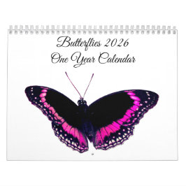 Butterflies 2026 One Year Calendar Kalender