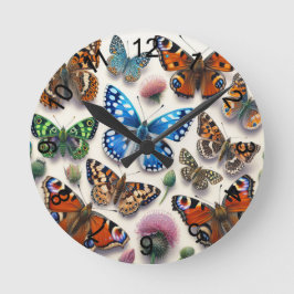 Butterflies 2 rund klocka
