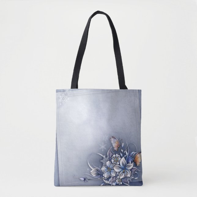 #Butterflies All-over-Print Tote Bag, Medium Tygkasse (Framsida)