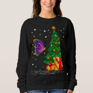 Butterflies Älskare Gift Santa Hat Butterfly Chris T Shirt