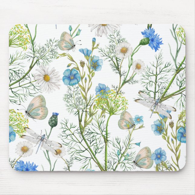 Butterflies and Dragons Flies with Flowers Musmatta (Framsidan)