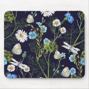 Butterflies and Dragons Flies with Flowers Musmatta