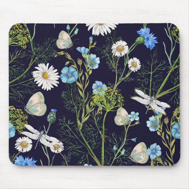 Butterflies and Dragons Flies with Flowers Musmatta (Framsidan)