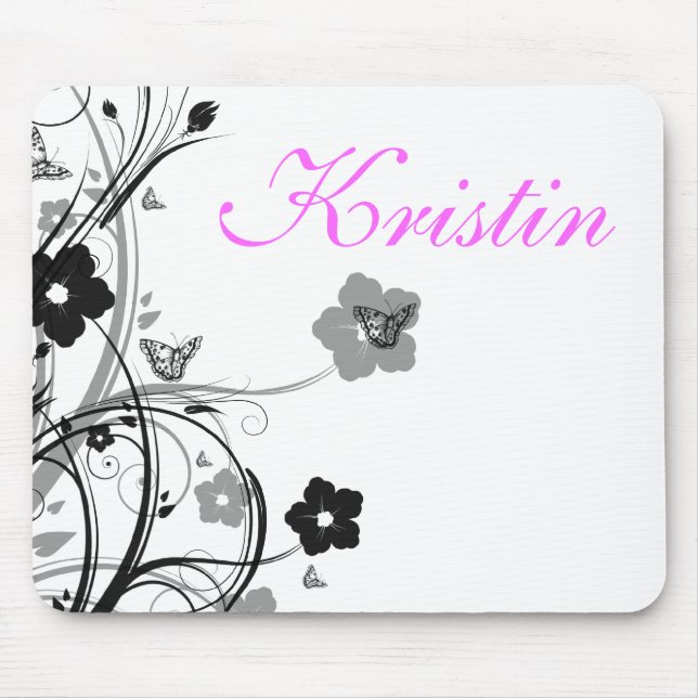 Butterflies and Flowers, Personal Mouse Pad Musmatta (Framsidan)
