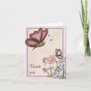 Butterflies and Flowers Tack Kort