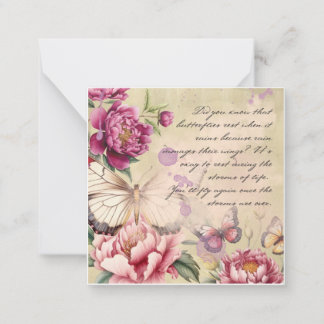 Butterflies Anteckningskort