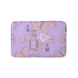Butterflies Apothecary&Pearl Hearts Small Bath Mat Badrumsmatta