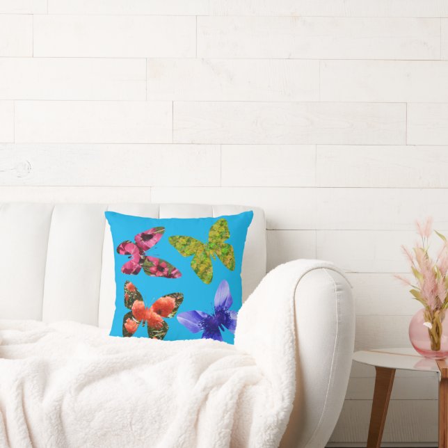 Butterflies av blommor, Cushion Kudde (Soffa)