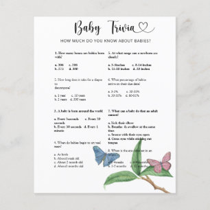 Butterflies - Baby Trivia Barnstödsspel