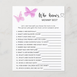 Butterflies babydusch, som vet mamma bäst