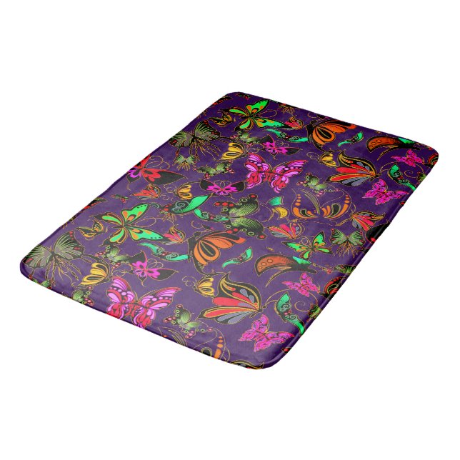 Butterflies Bath Mat Badrumsmatta (Vinklad)