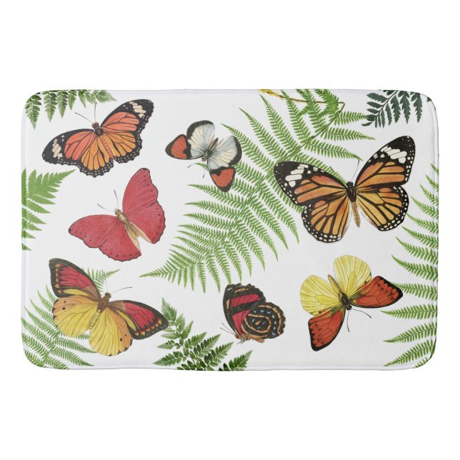 Butterflies Bath Mat Badrumsmatta (Framsidan)
