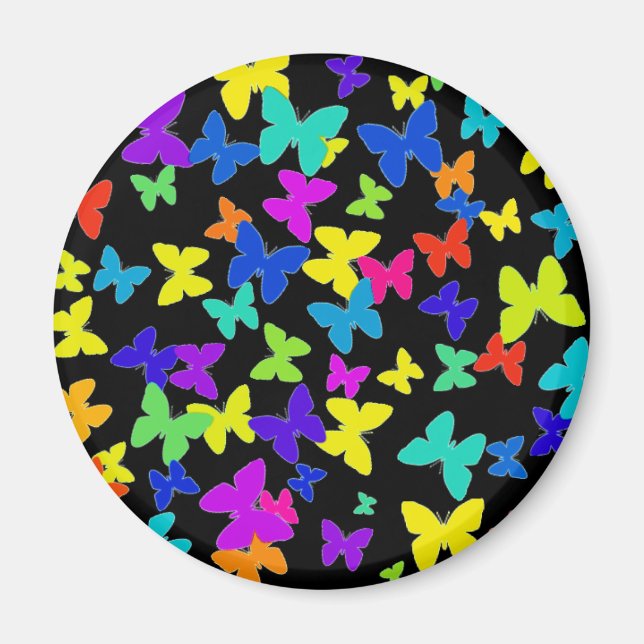 Butterflies Black Magnet (Framsidan)