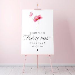 Butterflies Blommigt Watercolor Möhippa Poster