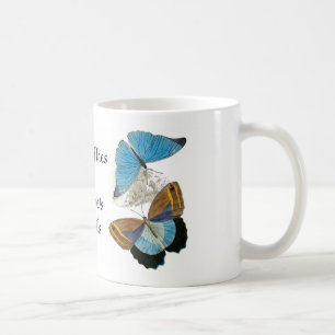 Butterflies - Blue Kaffemugg