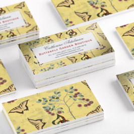 Butterflies Botanian Vintage Chinoiserie Visitkort