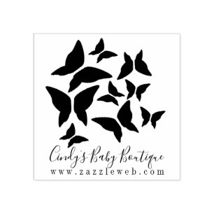Butterflies Business Baby Boutique Clothing Logoty Stämpel