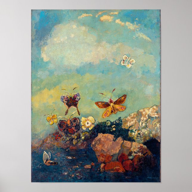 Butterflies by Redon Fine Art Poster (Framsidan)
