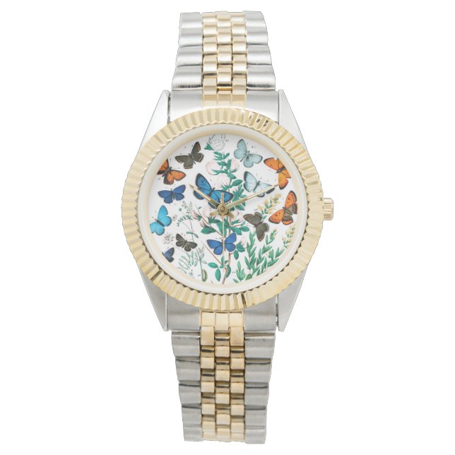 Butterflies, Caterpelars av William Forsell Kirby Armbandsur (Framsida)