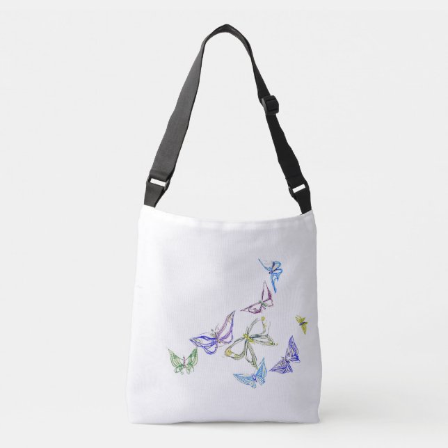 Butterflies Crossbody Bag Axelväska (Framsida)