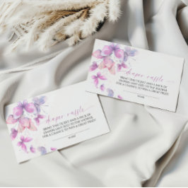 Butterflies Diaper Raffle Tilläggskort