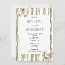 Butterflies Dragonflies Rand Möhippa Inbjudningar