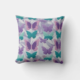Butterflies Elegant Fabric Stil Mönster Kudde