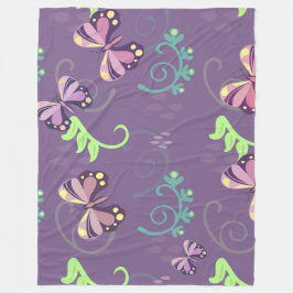 Butterflies Fleece Blanket