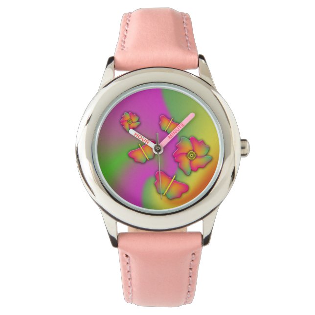 Butterflies & Flowers Armbandsur (Framsida)