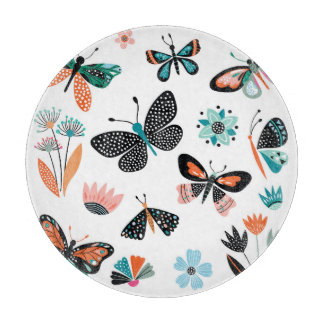Butterflies Flowers: Hand plockade Collection