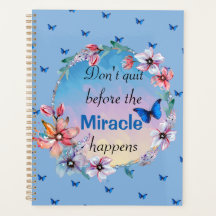 Butterflies & Flowers Positive Mindset Quote