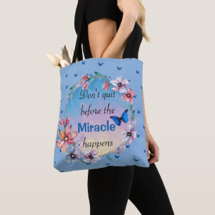 Butterflies & Flowers Positive Mindset Quote Tygkasse