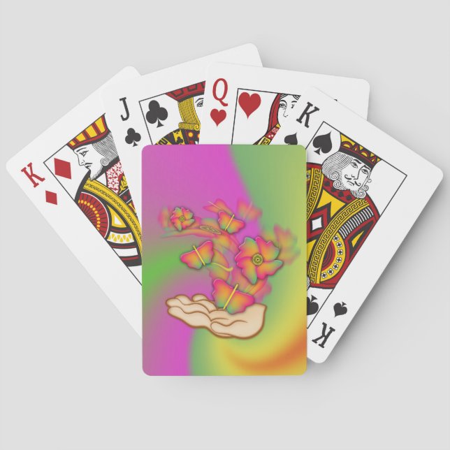 Butterflies & Flowers Spel Kort (Baksidan)