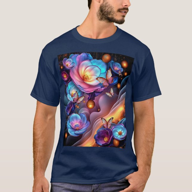 Butterflies & Flowers T Shirt (Framsida)