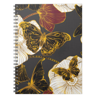 Butterflies & Flowers: Vår Boho Mönster Anteckningsbok