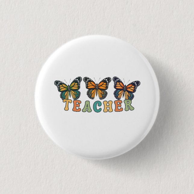 Butterflies Fly High Knapp (Framsida)