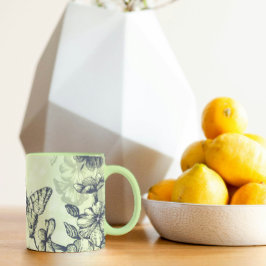 Butterflies för Grönt av anbud Mugg