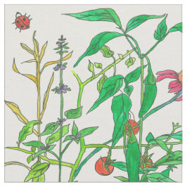Butterflies Garden Vegetables Ladybug Tyg
