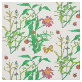 Butterflies Garden Vegetables Ladybug Tyg