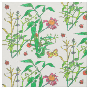 Butterflies Garden Vegetables Ladybug Tyg