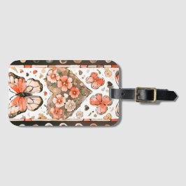 Butterflies, Heartors and Flowers Bagagebricka