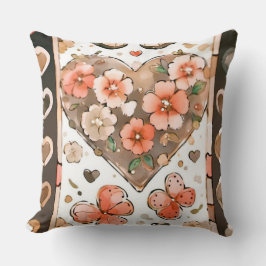 Butterflies, Heartors and Flowers Kudde