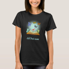 Butterflies in Book Tshirt T Shirt