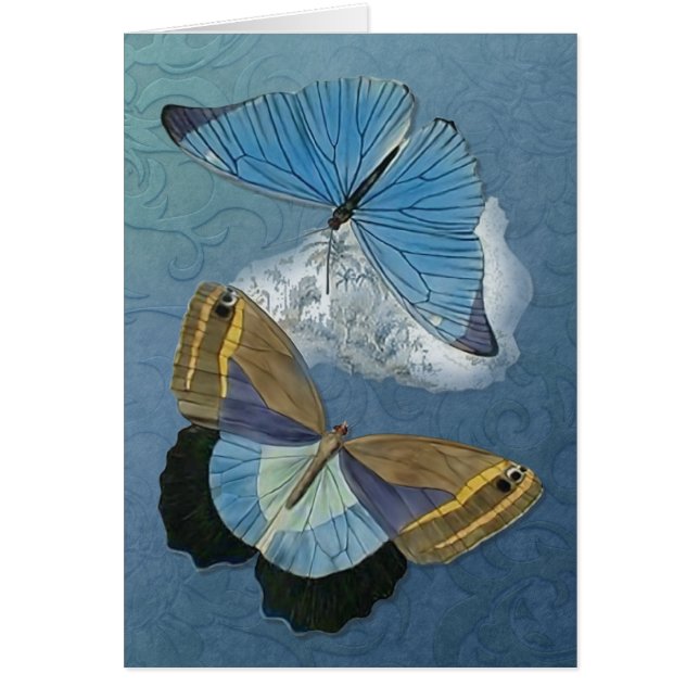 Butterflies in Flight - Anpassa Hälsningskort (Framsidan)