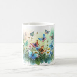 Butterflies in the Meadow REF261 - Watercolor by J Kaffemugg