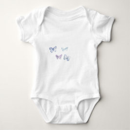 'Butterflies' Infant All-in-One 'Creeper' T Shirt
