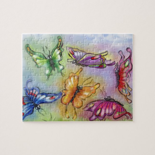 Butterflies Jigszle Puzzle Pussel (Horisontell)