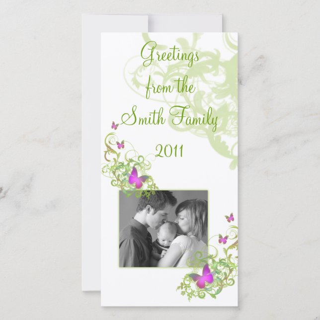 Butterflies Julkort (Framsida)